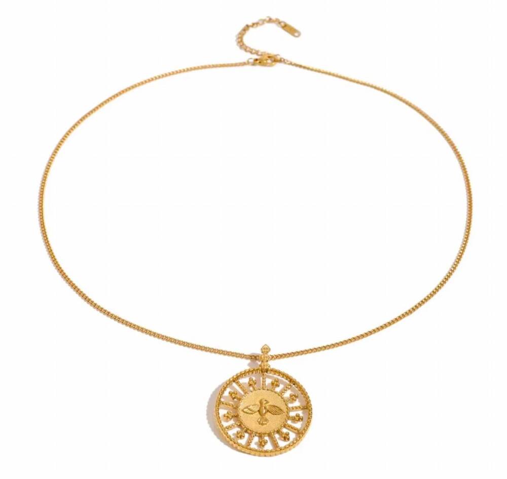 NEW KRISTALIZE JEWELRY women's shaw necklace in gold
